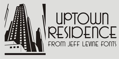 Uptown Residence JNL Font Poster 1