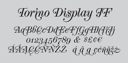 Torino Display JF Pro Font Poster 2