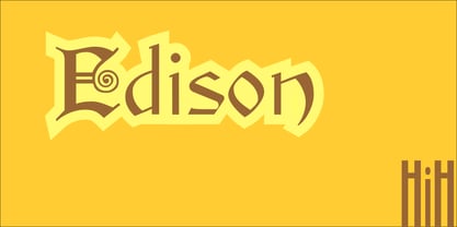 Edison Font Poster 1