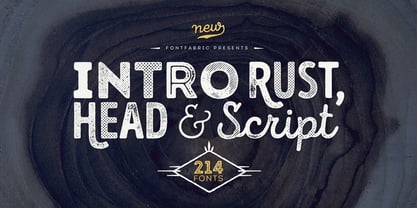Intro Rust Font Poster 1