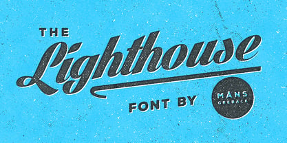 Lighthouse Font Poster 3