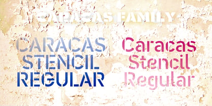 Caracas Stencil Pro Fuente Póster 8