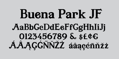 Buena Park JF Font Poster 1