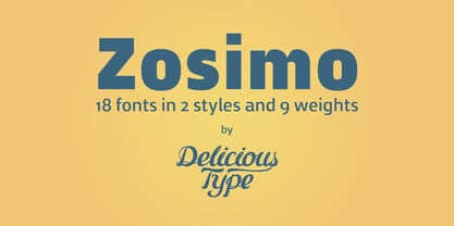 Zosimo Std Font Poster 1