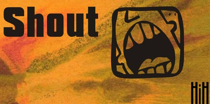 Shout Font Poster 1