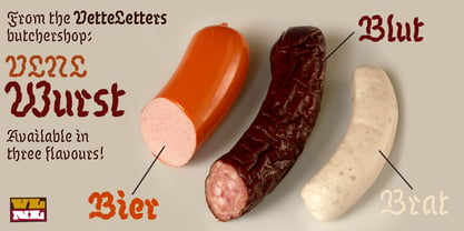 VLNL Wurst Font Poster 4