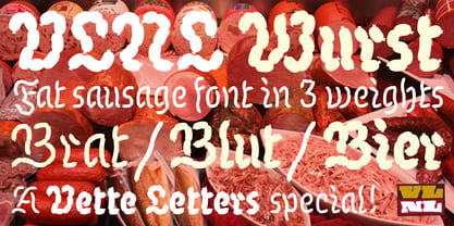 VLNL Wurst Font Poster 6