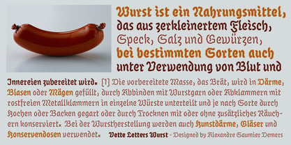 VLNL Wurst Font Poster 1