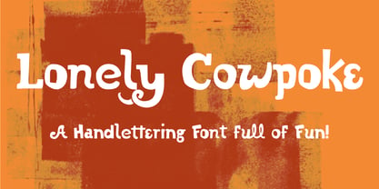 Lonely Cowpoke Font Poster 2