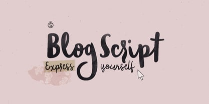 Blog Script Font Poster 8