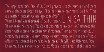 Liniga Font Poster 3