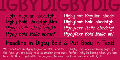 Digby Font Poster 2