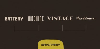 Robolt Font Poster 2