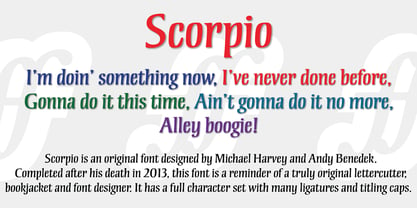 Scorpio Font Poster 1