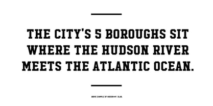 Hudson NY Font Poster 7