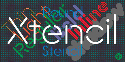 Xtencil Pro Font Poster 5