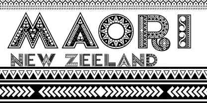 Maori New Zeeland Font Poster 1