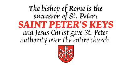 Vatican Font Poster 2