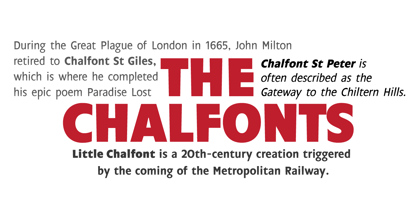 Chalfont Font Poster 2
