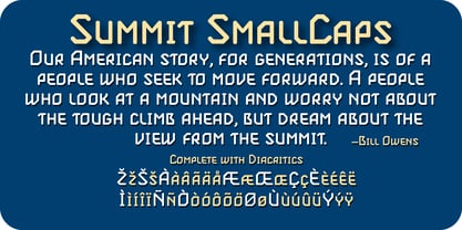 Summit Font Poster 3