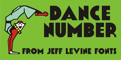 Dance Number JNL Font Poster 1