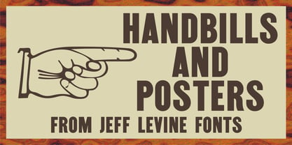 Handbills And Posters JNL Font Poster 1