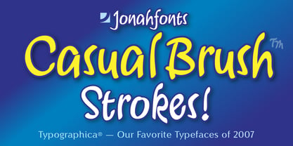 Casual Brush Font Poster 1