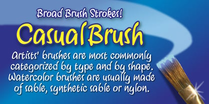 Casual Brush Font Poster 3