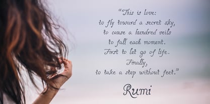Rumi Font Poster 6