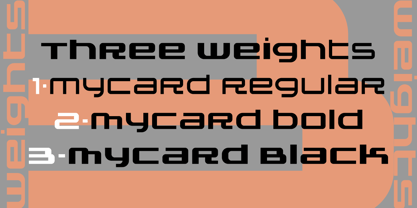MyCard Font Poster 5