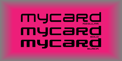 MyCard Font Poster 2