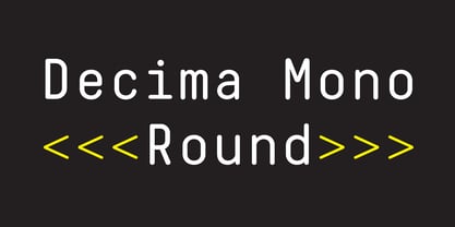 Decima Mono Round Font Poster 1