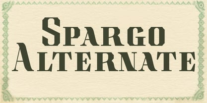 Spargo Font Poster 4