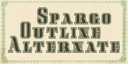 Spargo Font Poster 7