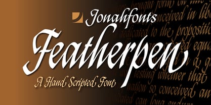 Featherpen Font Poster 1