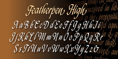 Featherpen Font Poster 4