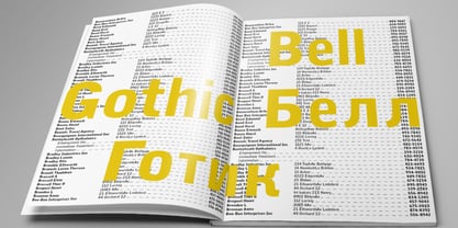 Bell Gothic Font Poster 3