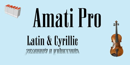 Amati Pro Font Poster 1