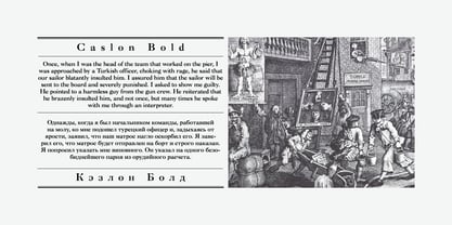 Caslon Bold Font Poster 3