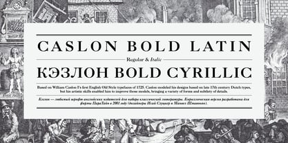 Caslon Bold Fuente Póster 4