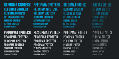 Reforma Grotesk Police Affiche 3