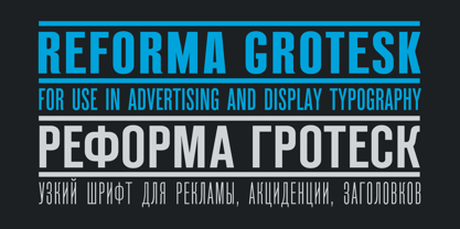 Reforma Grotesk Police Affiche 5