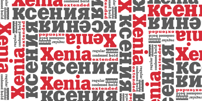 Xenia Font Poster 2