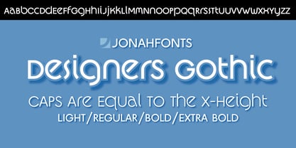 Designers Gothic Font Poster 1