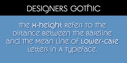 Designers Gothic Font Poster 2