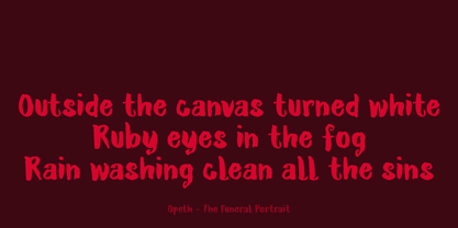 Ruby Red Font Poster 5