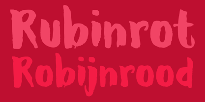 Ruby Red Font Poster 4