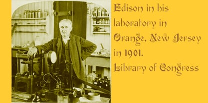 Edison Font Poster 7