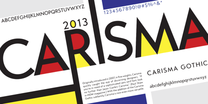 Carisma Font Poster 19