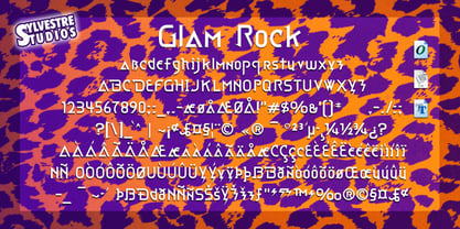 Glam Rock Fuente Póster 1